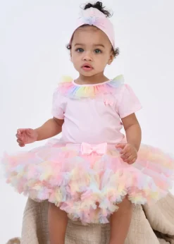 Angel's Face Body Rosa con Fascia Clementine per Neonate