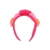 Angel's Face Cerchietto Fucsia con Tulle Rosie per Bambine