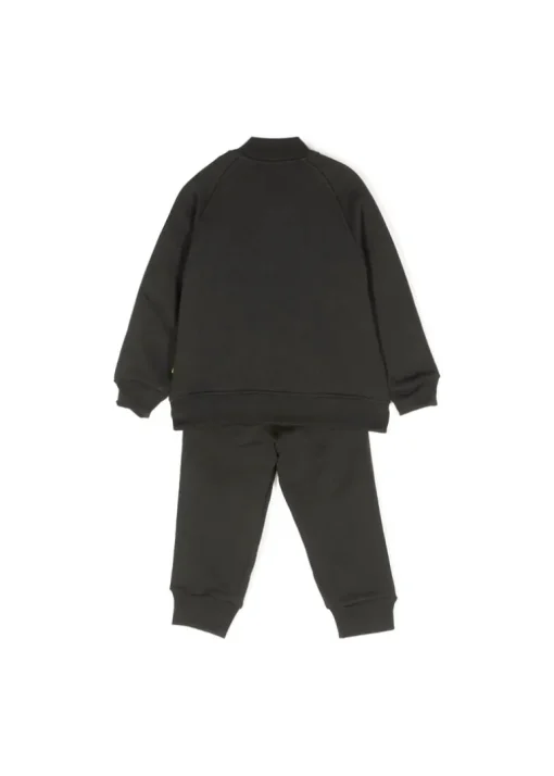 Barrow Kids Felpa con Pantaloni Piombo con Logo per Neonati