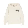 Barrow Kids Felpa Crema con Cappuccio con Stampa Logo per Bambini