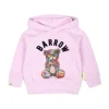 Barrow Kids Felpa Rosa con Cappuccio con Stampa per Neonate