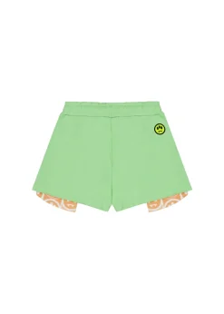 Barrow Kids Shorts Verdi con Stampa per Bambine