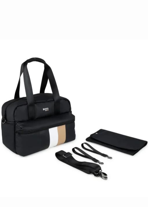 Boss Kids Borsa Mamma Nera con Fasciatoio