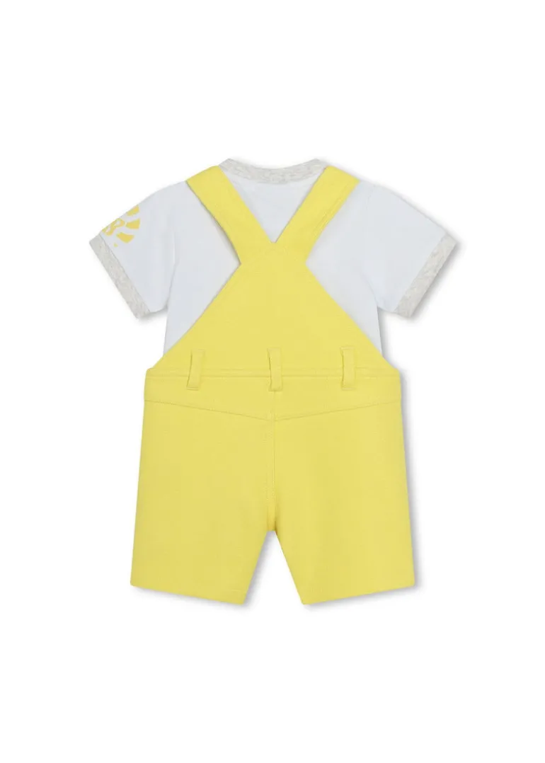 Boss Kids Salopette con T-Shirt per Neonati