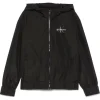 Calvin Klein Kids Giubbino a Vento Nero per Bambini
