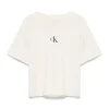 Calvin Klein Kids T-shirt Beige con CK per Bambini