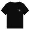 Calvin Klein Kids T-shirt Nera con Logo per Bambini