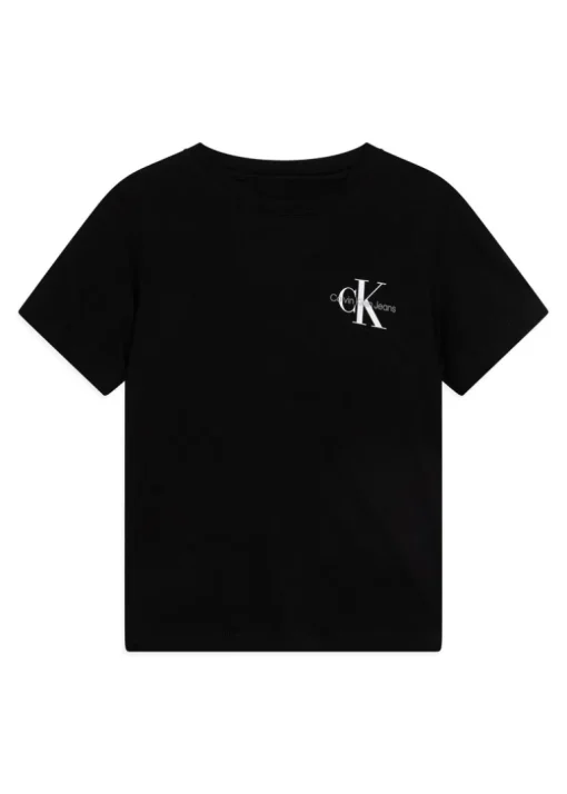 Calvin Klein Kids T-shirt Nera con Logo per Bambini