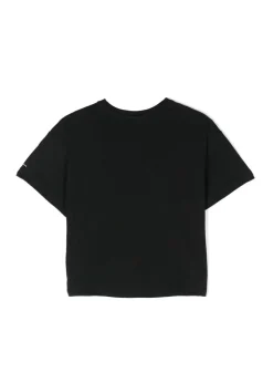 Calvin Klein Kids T-shirt Nera con Micro Logo per Bambini