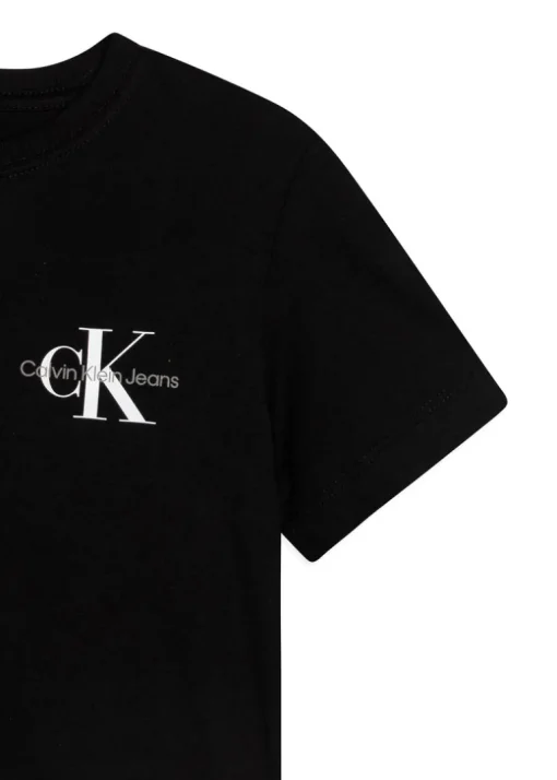 Calvin Klein Kids T-shirt Nera con Logo per Bambini