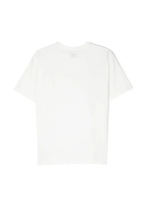 C.P. Company Kids T-shirt Bianca con Logo per Bambini