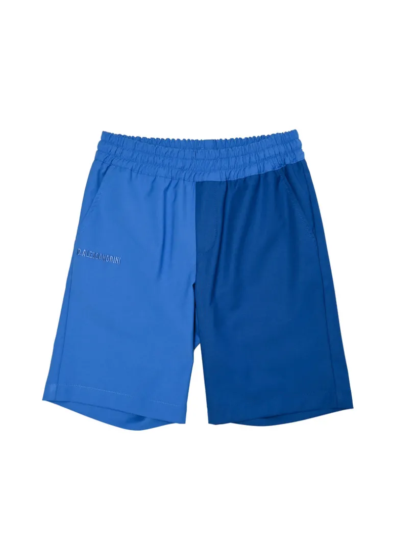 Daniele Alessandrini Bermuda Royal Blu Degradè per Bambini