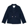 Daniele Alessandrini Giacca Doppiopetto Blu Navy per Bambini