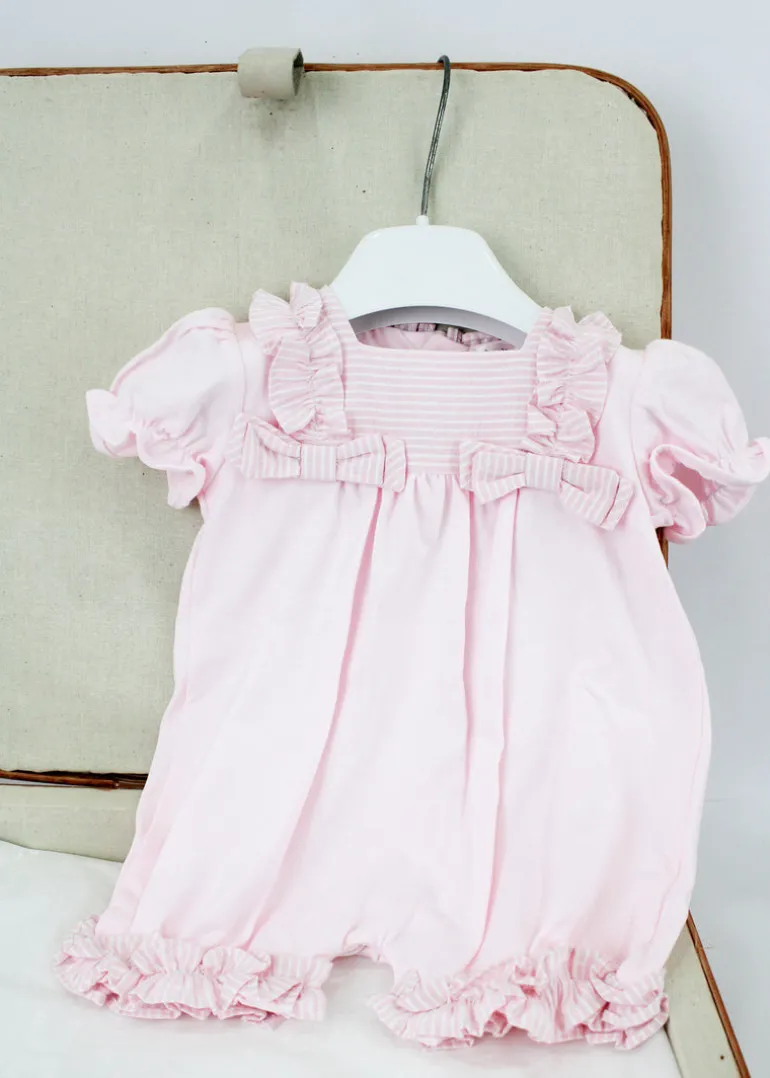 Deolinda Pagliaccetto Rosa con Fiocchi per Neonati