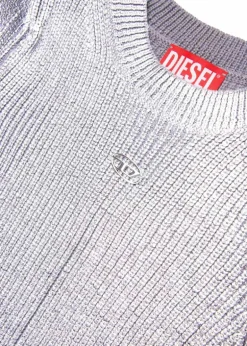 Diesel Kids Abito Argento All-over Mylar per Bambine