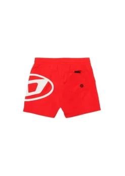 Diesel Kids Costume Boxer Rosso con Oval D per Neonati