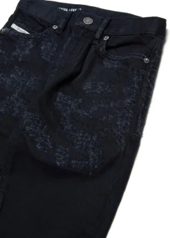 Diesel Kids Jeans Denim Nero Straight Fit D-Viker per Bambini