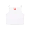 Diesel Kids Top Bianco con Sparkling Oval D per Bambine