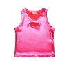 Diesel Kids Top Fucsia Metallizzato con Oval D per Bambine