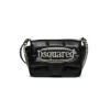 Dsquared2 Kids Borsa Nera con Tracolla e Placca Logo per Bambine