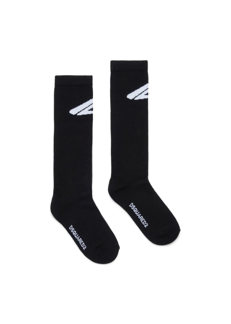 Dsquared2 Kids Calzini Neri ICON