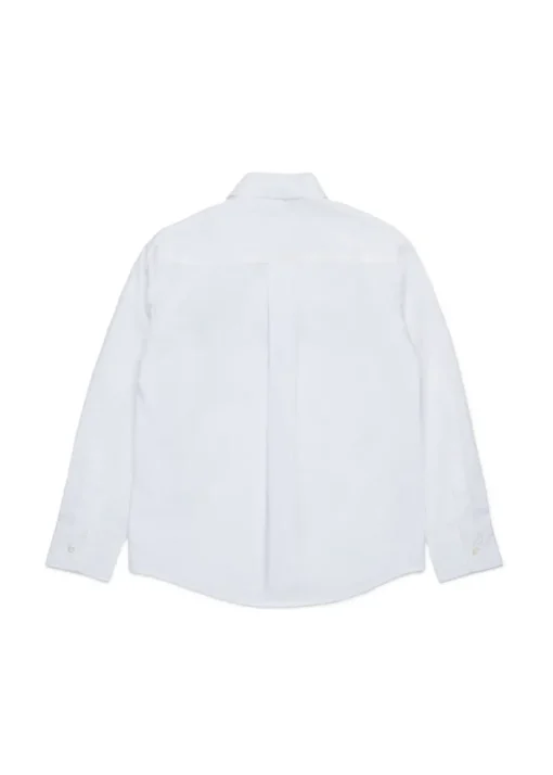 Dsquared2 Kids Camicia Bianca con Stampa Logo per Bambini