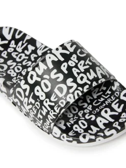 Dsquared2 Kids Ciabatte Slide All-over per Bambini