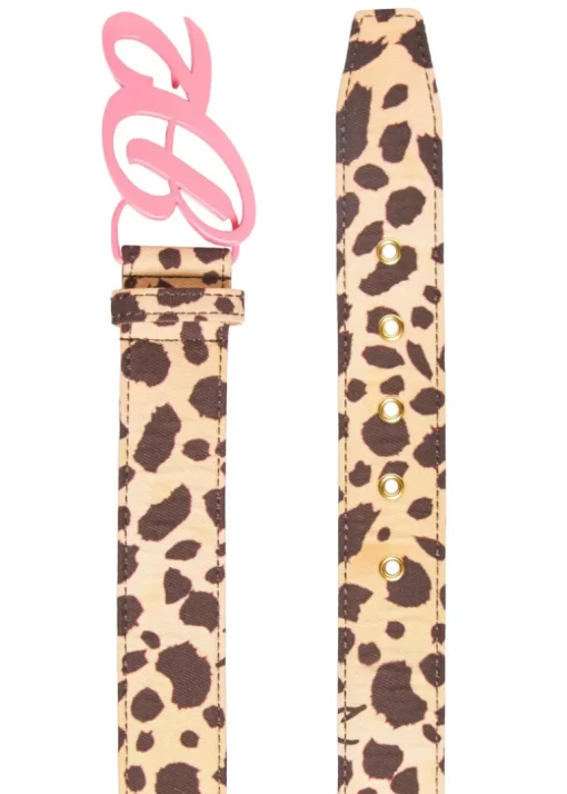 Dsquared2 Kids Cintura Maculata con Fibbia D2 per Bambine