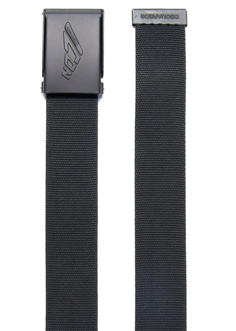 Dsquared2 Kids Cintura Nera ICON in Nastro per Bambini