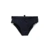 Dsquared2 Kids Costume Slip Nero con Stampa per Neonati