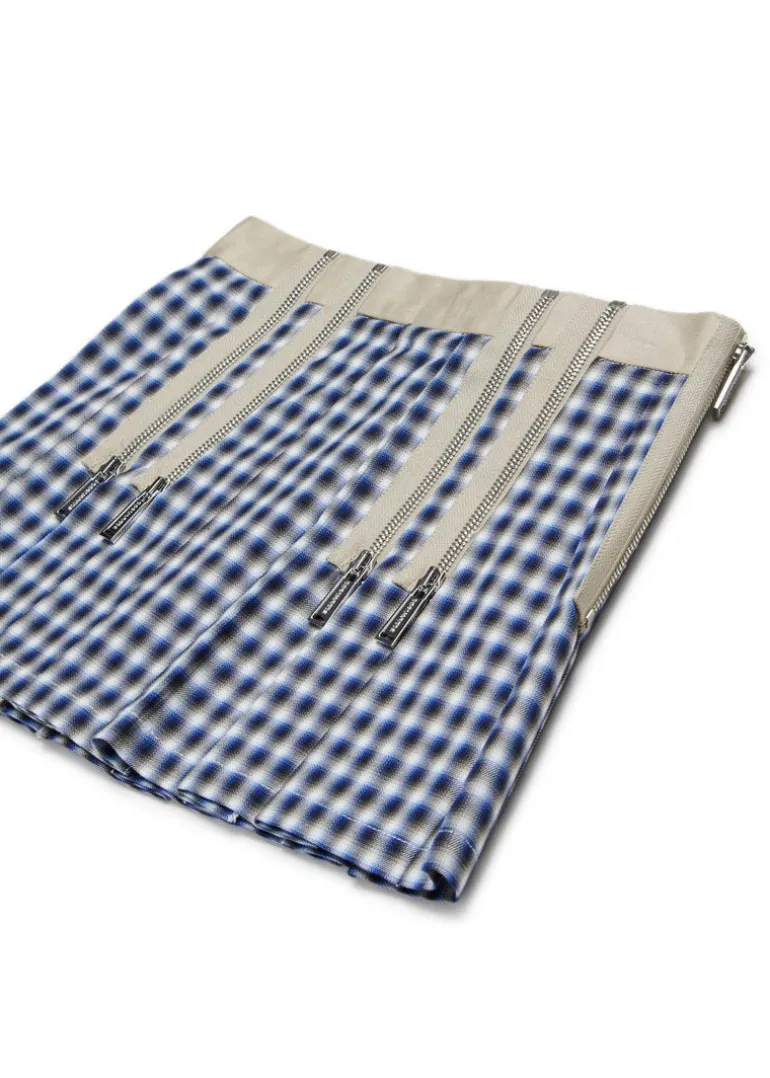 Dsquared2 Kids Gonna a Quadri con Zip per Bambine