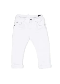 Dsquared2 Kids Jeans Bianco con applicazioni