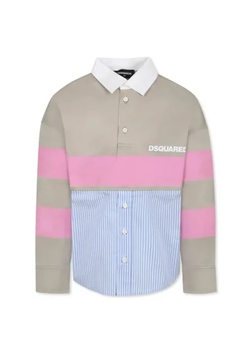 Dsquared2 Kids Polo con Design color-block