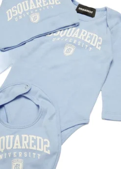 Dsquared2 Kids Set Nascita Celeste per Neonati
