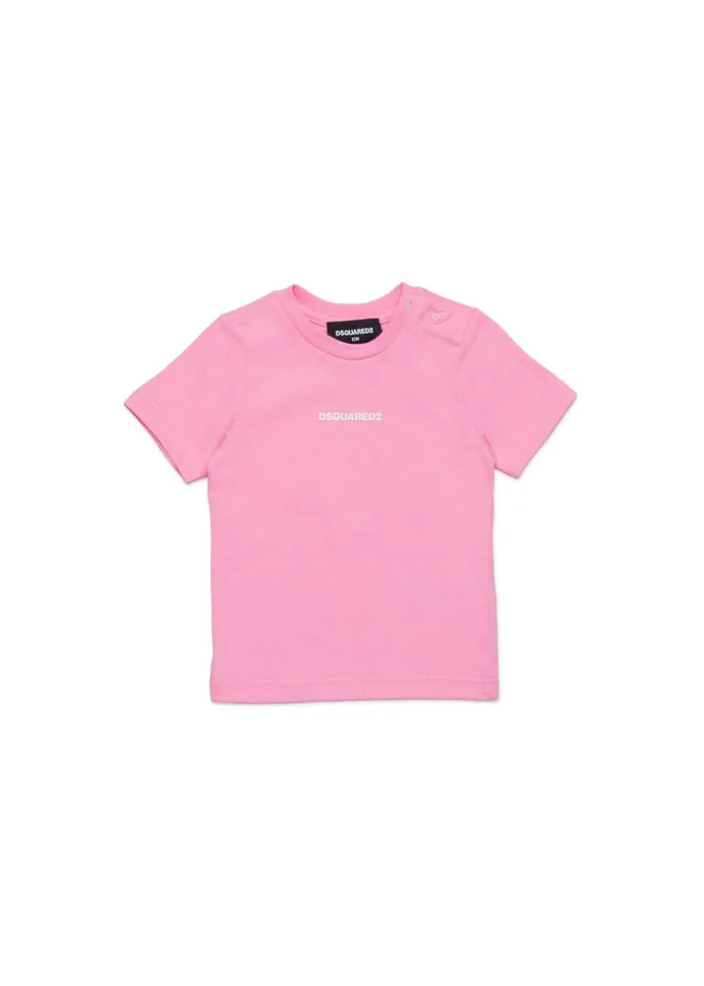 Dsquared2 Kids T-shirt con Logo per Neonate