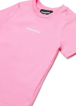 Dsquared2 Kids T-shirt con Logo per Neonate