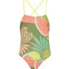 EffeK Costume Monokini Fantasia Fruits per Bambine