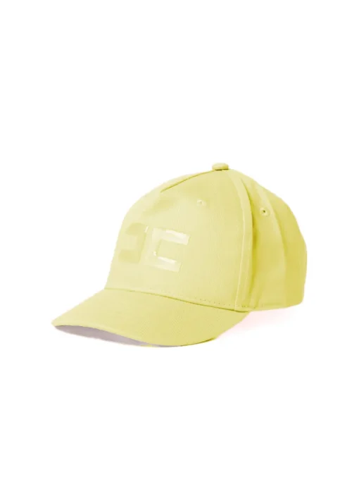 Elisabetta Franchi La Mia Bambina Cappello Limone con Logo per Bambine