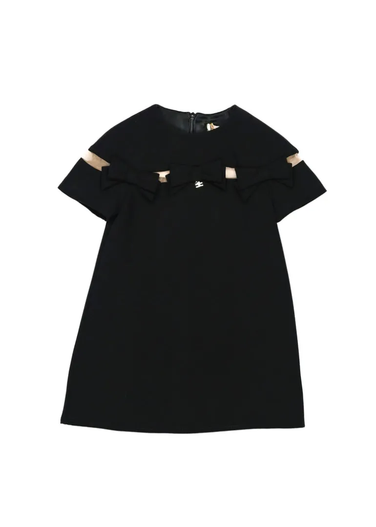 Elisabetta Franchi La Mia Bambina Abito Blu Navy per Bambine