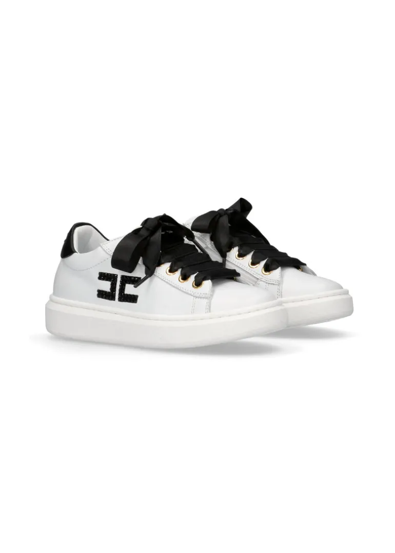 Elisabetta Franchi La Mia Bambina Sneakers Bianco/Nero per Bambine