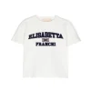Elisabetta Franchi La Mia Bambina T-shirt Avorio con Ricamo per Neonate