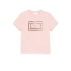 Elisabetta Franchi La Mia Bambina T-shirt Rosa con Ricamo Ajour per Neonate