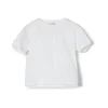 Elisabetta Franchi La Mia Bambina T-Shirt Panna con Logo