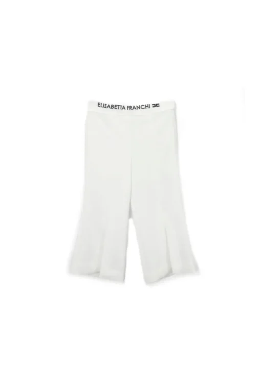 Elisabetta Franchi La Mia Bambina Pantaloni Avorio per Neonate