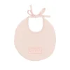 Elisabetta Franchi La Mia Bambina Bavetta Rosa con Logo per Neonate