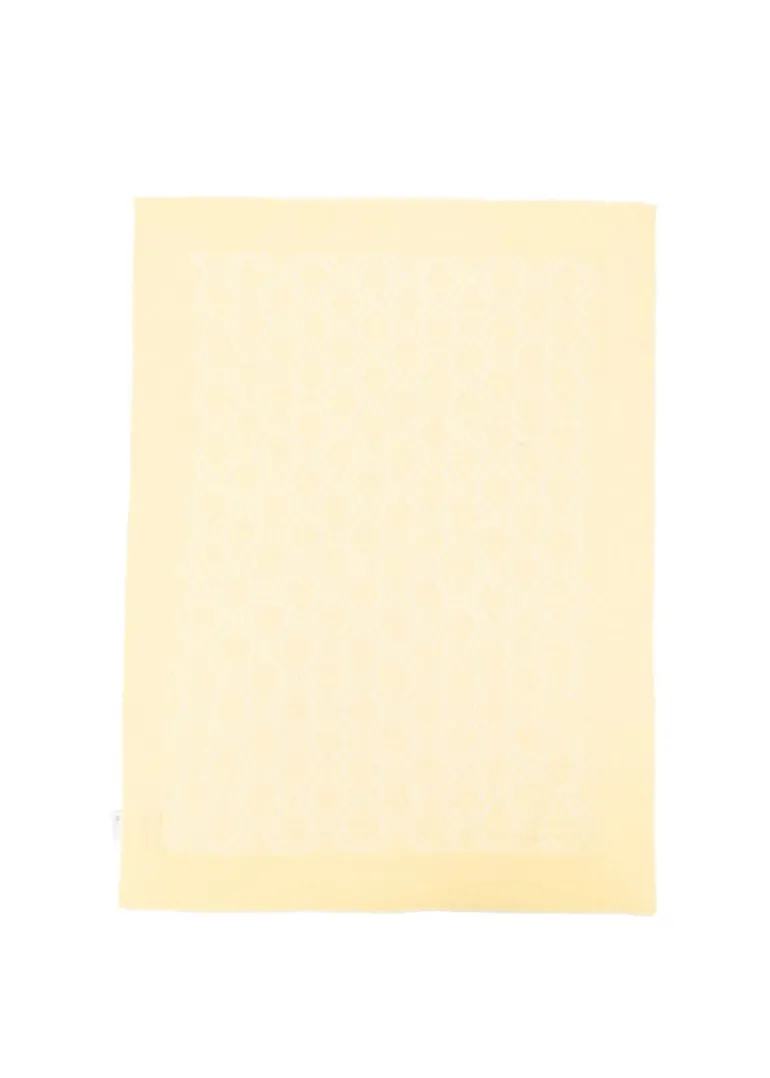 Elisabetta Franchi La Mia Bambina Coperta Limone Pointelle per Neonate