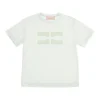 Elisabetta Franchi La Mia Bambina T-shirt con Ricamo Menta per Bambine