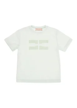 Elisabetta Franchi La Mia Bambina T-shirt con Ricamo Menta per Bambine