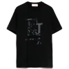 Elisabetta Franchi La Mia Bambina T-shirt Nera con Stampa per Bambine