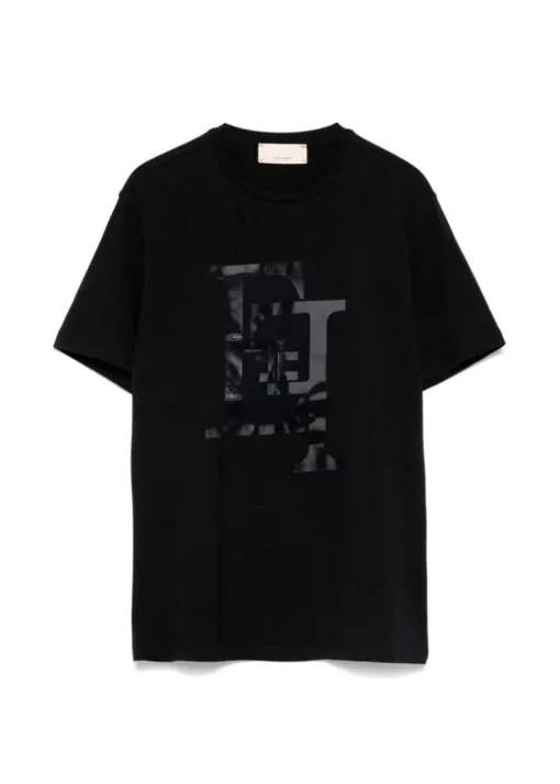 Elisabetta Franchi La Mia Bambina T-shirt Nera con Stampa per Bambine